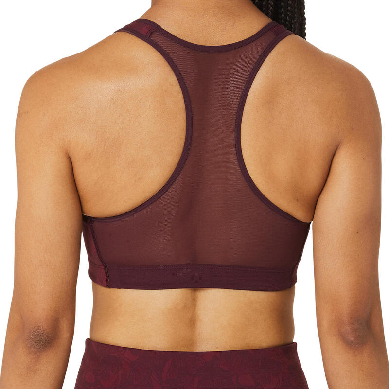 Jacquard Run Bra Damen Deep Mars