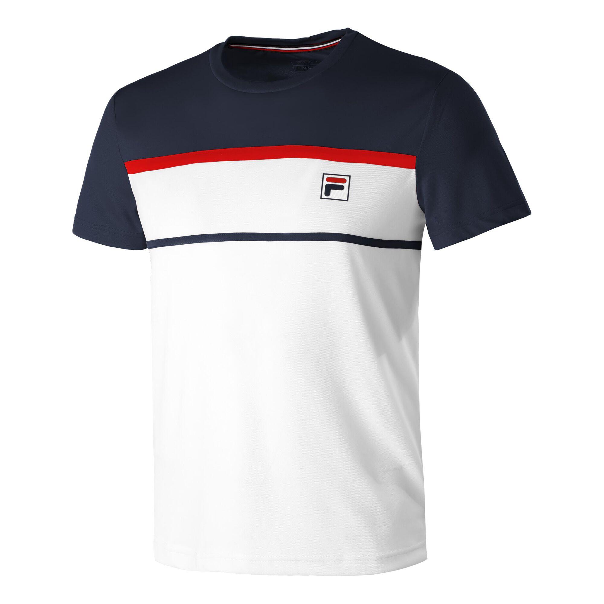 FILA Fila Steve Men's T‑shirt white/dark blue short sleeve