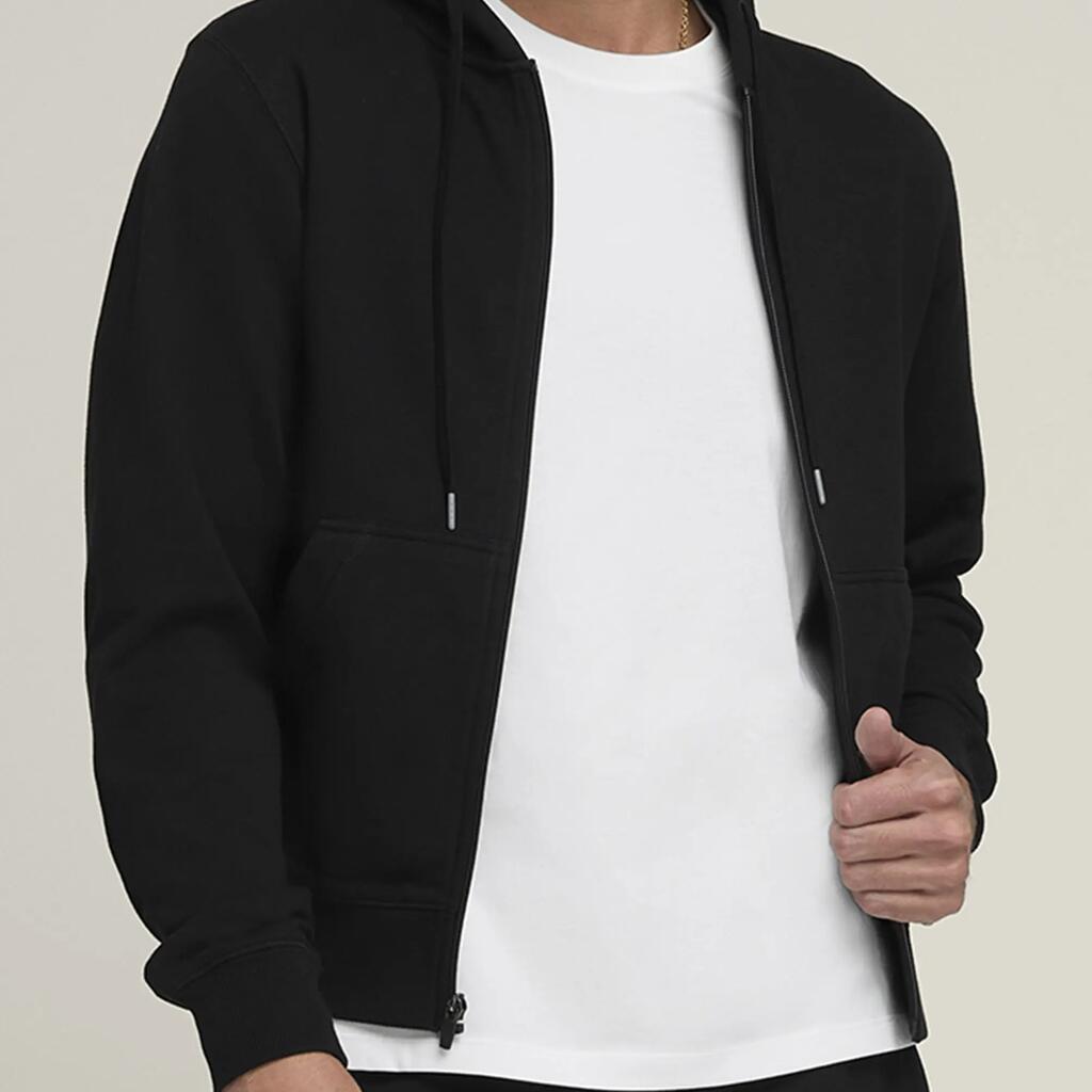 Team Zip Hoodie Unisex Black