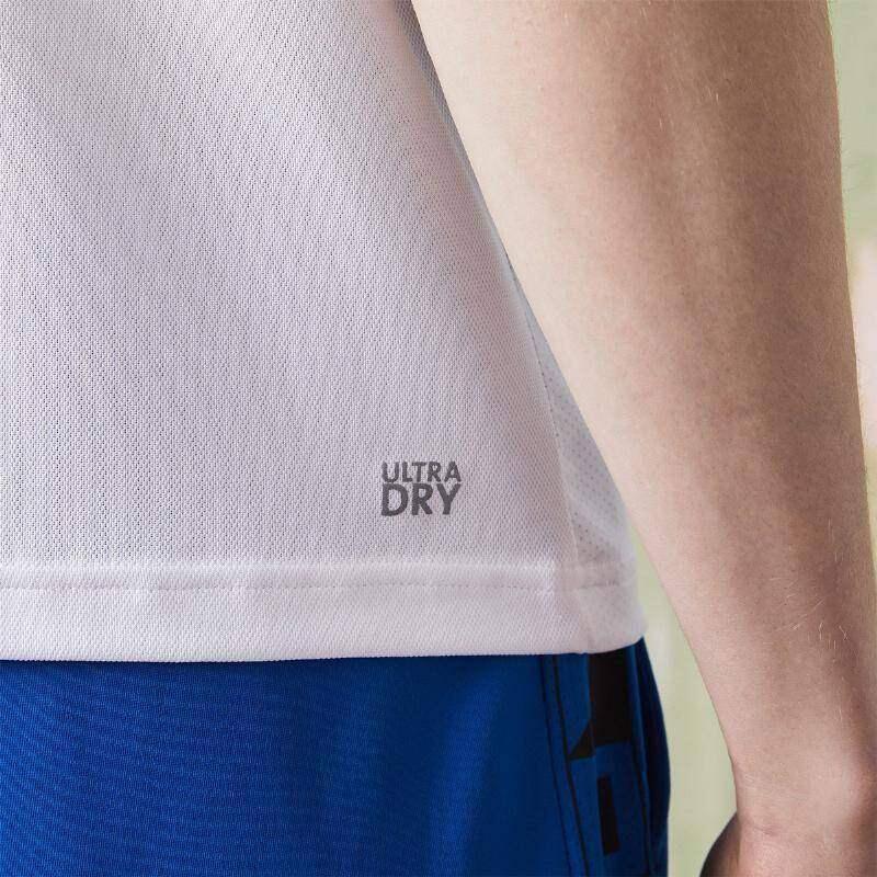 Polo tennis LACOSTE SPORT coupe slim blanc piqué ultra-dry 3/5