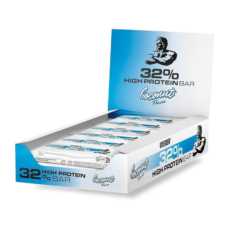 Baton Proteinowy 32% Białka Kokos Weider 12 x 60g