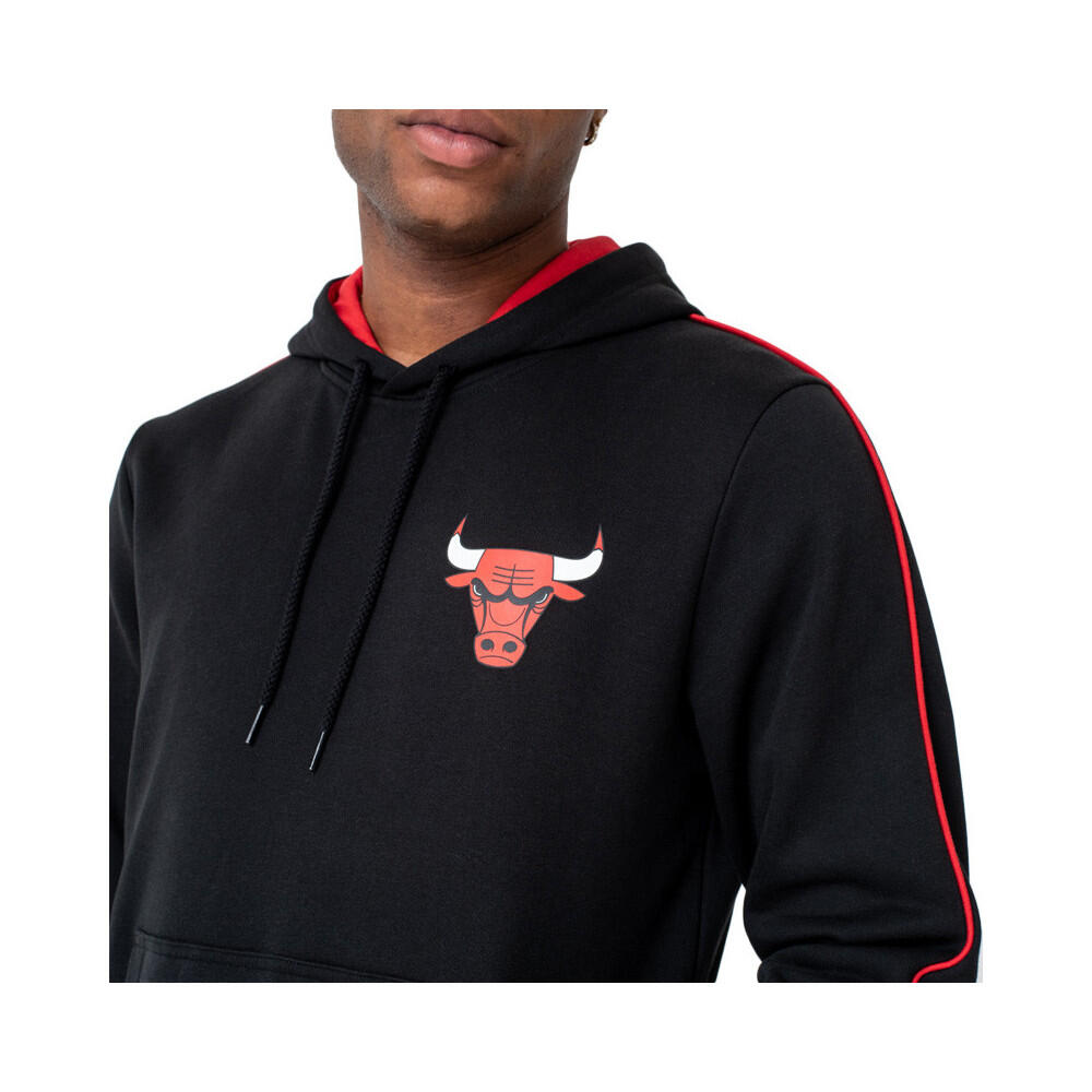 Felpa con cappuccio New Era Chicago Bulls: Stile a righe per veri tifosi 2/6