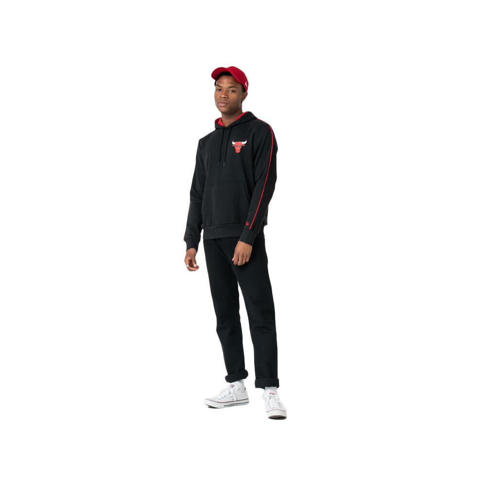 Felpa con cappuccio New Era Chicago Bulls: Stile a righe per veri tifosi 4/6
