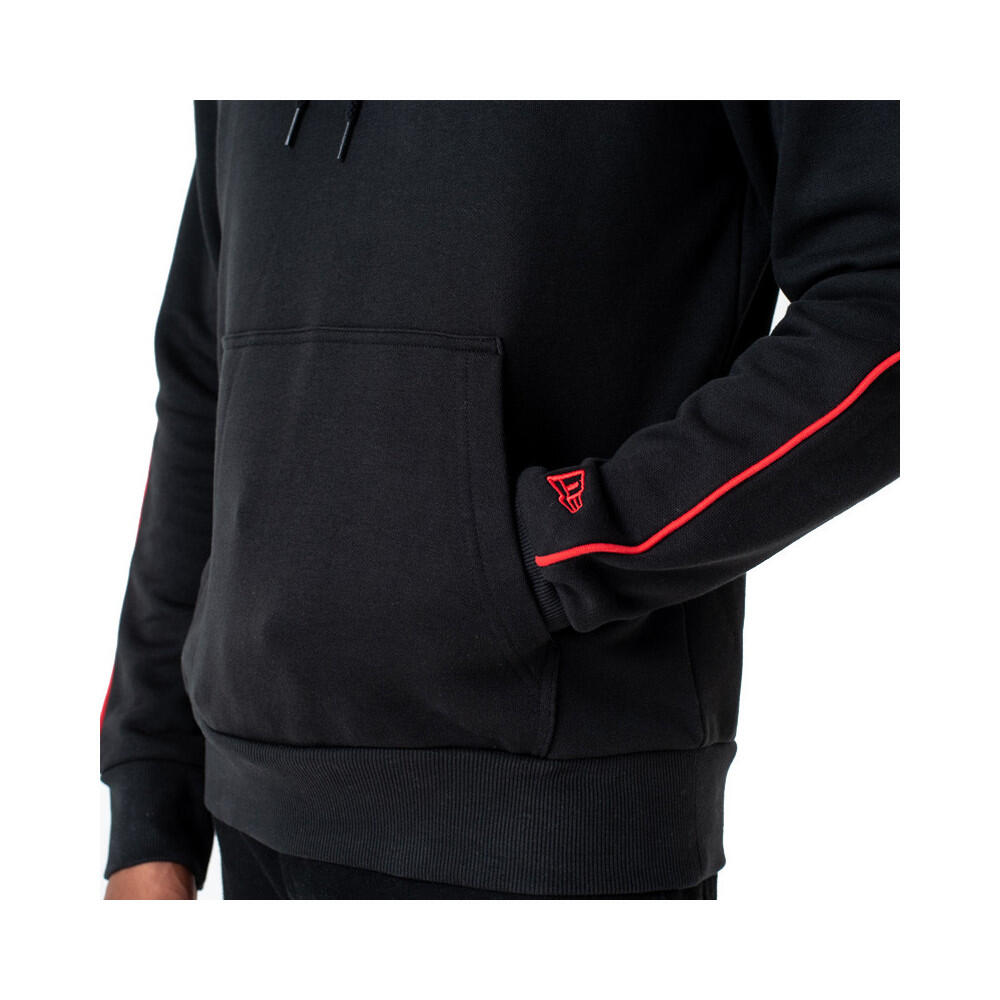 Felpa con cappuccio New Era Chicago Bulls: Stile a righe per veri tifosi 3/6