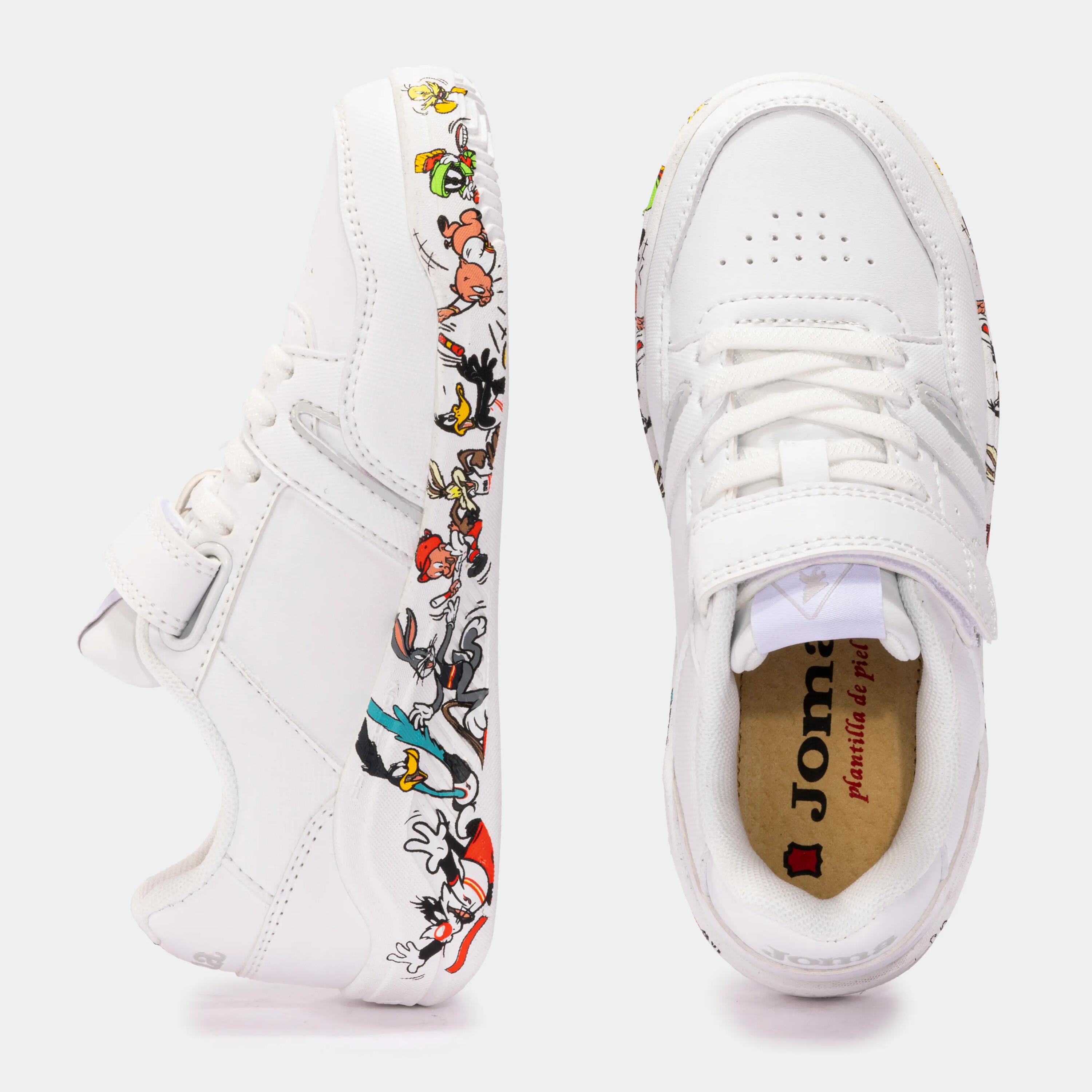 Zapatillas Niños Joma Platea Low Jr 24 Blanco 4/5