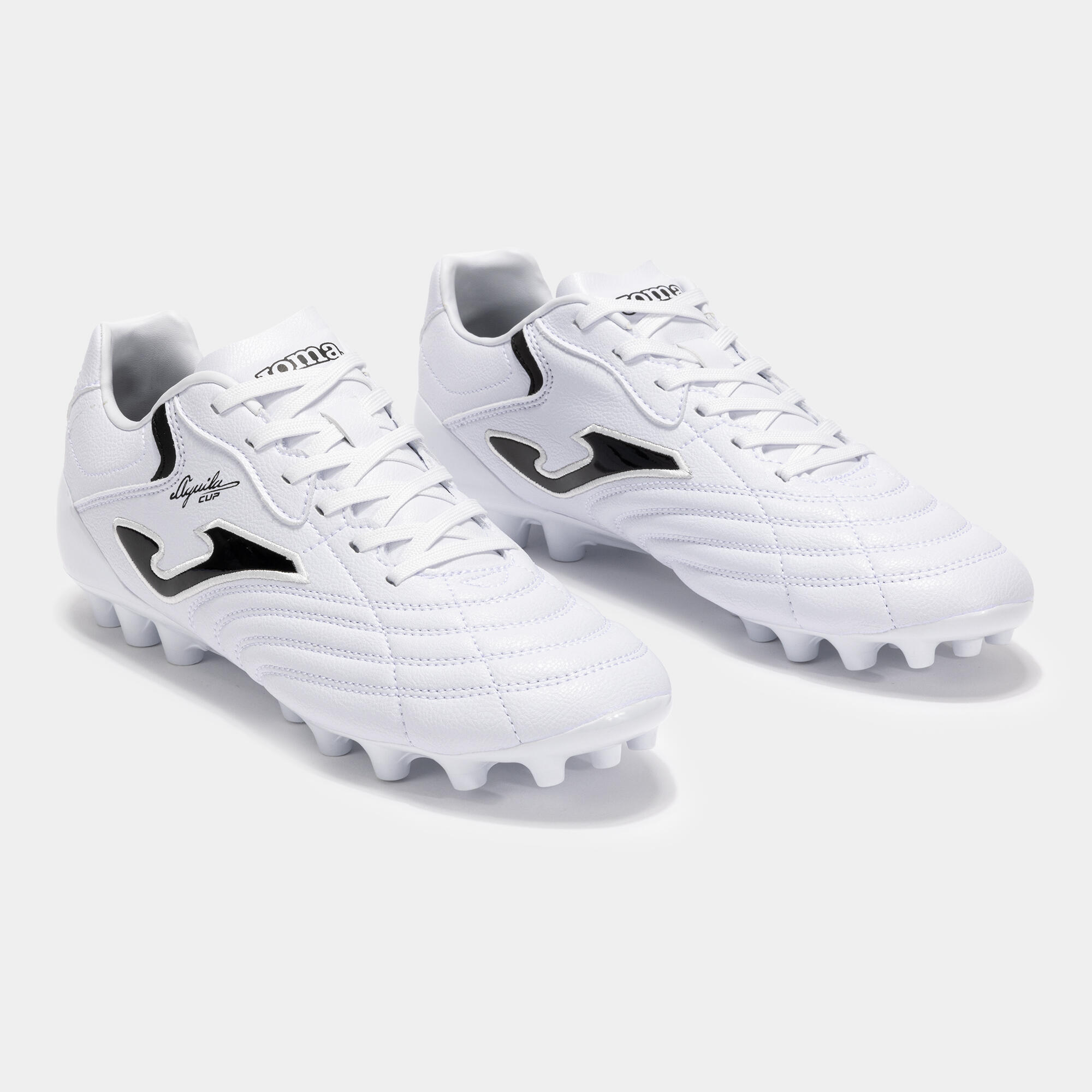 Chaussures Football Football Adulte Joma Aguila Cup 24 AG Blanc 2/5