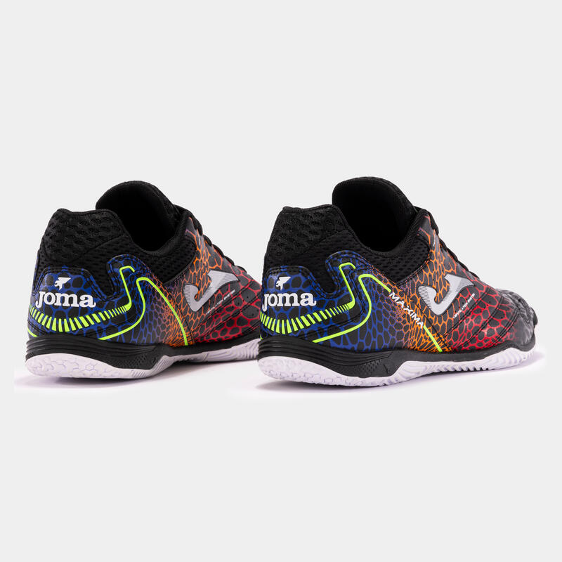 Pantofi futsal Joma Maxima 2431 Indoor, negru/roșu, 40