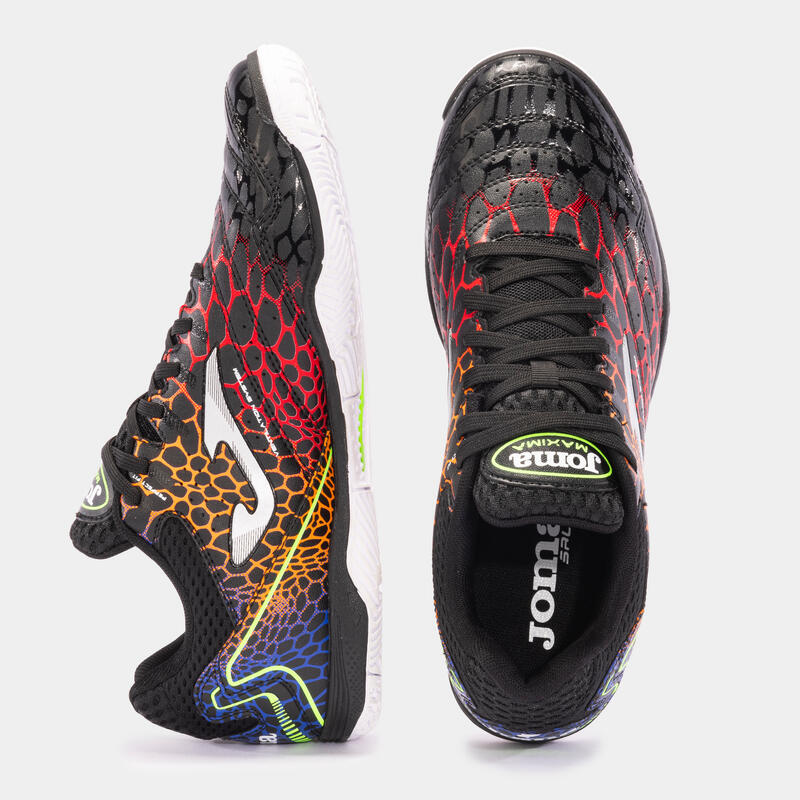 Pantofi futsal Joma Maxima 2431 Indoor, negru/roșu, 40