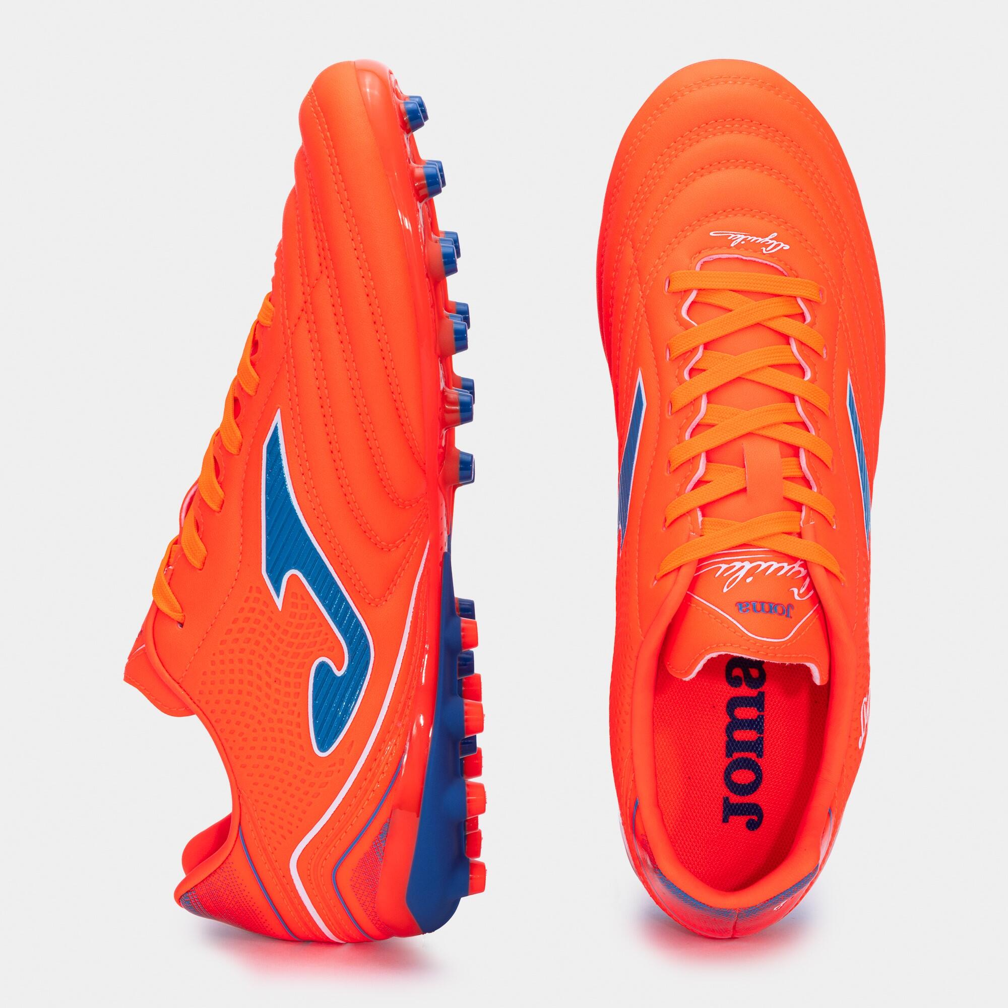 Chaussures Football Football Adulte Joma Aguila 24 AG Orange 4/5