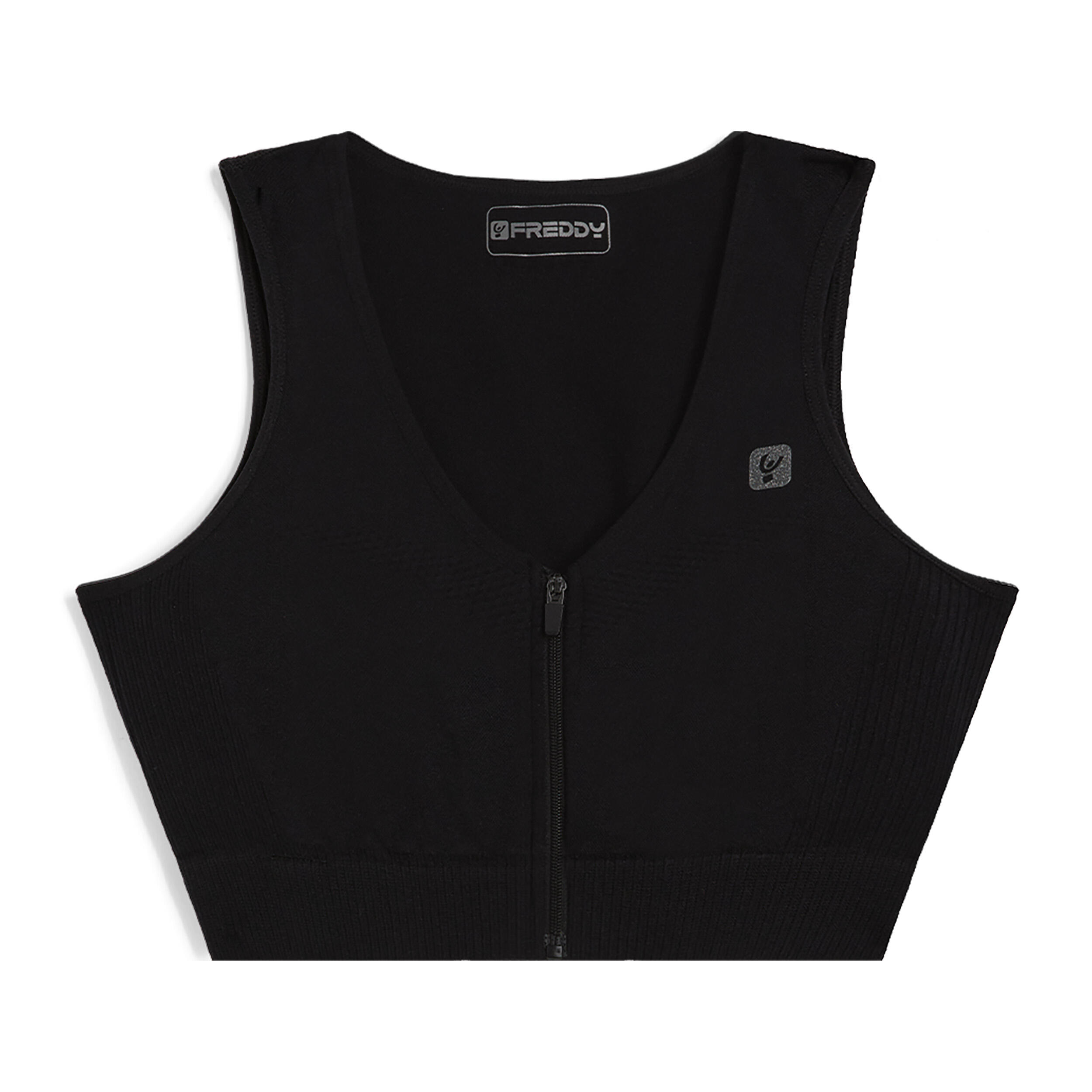 Freddy - Soutien-gorge Sans Couture À Maintien Moyen Avec Fermeture Éclair Sur Le Devant - Brassière - Noir - 36 Xs - Decathlon