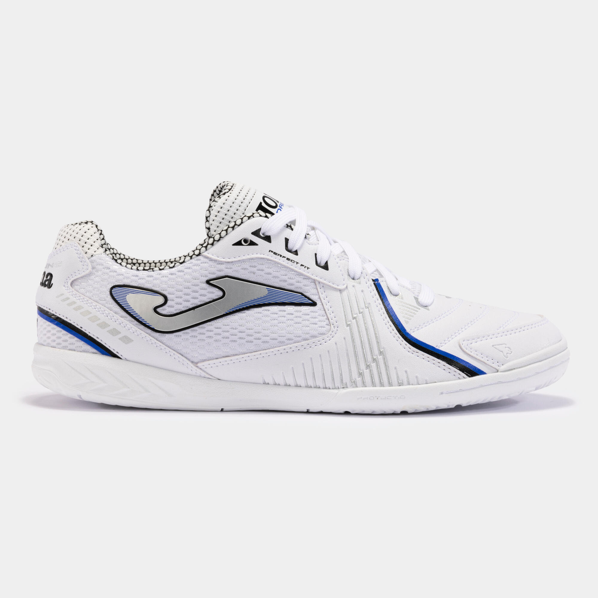 Sapatilhas futsal adulto joma dribling 24 in branco
