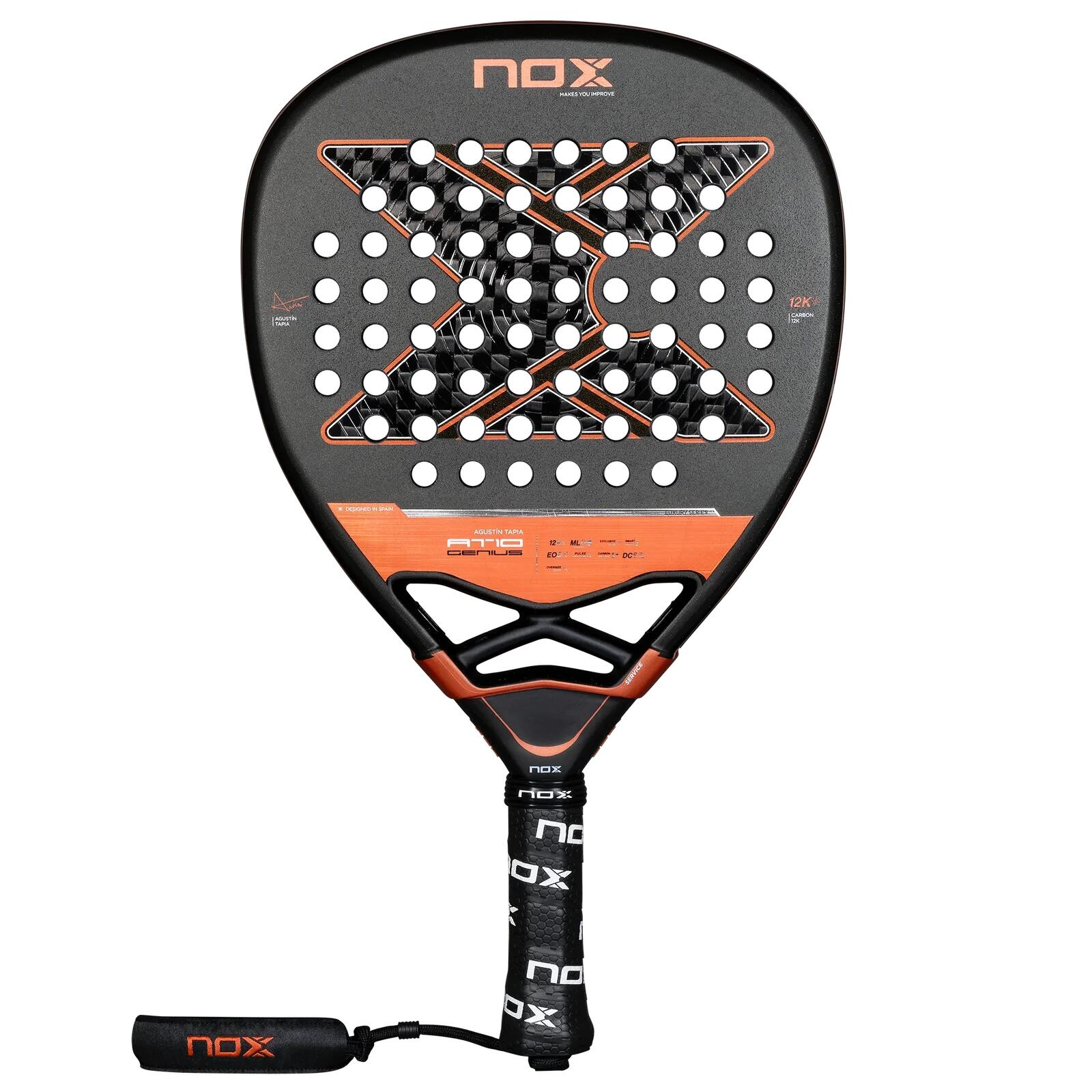 NOX AT10 Luxury Genius Attack 12K 2025 van Agustin Tapia Padelracket 1/7