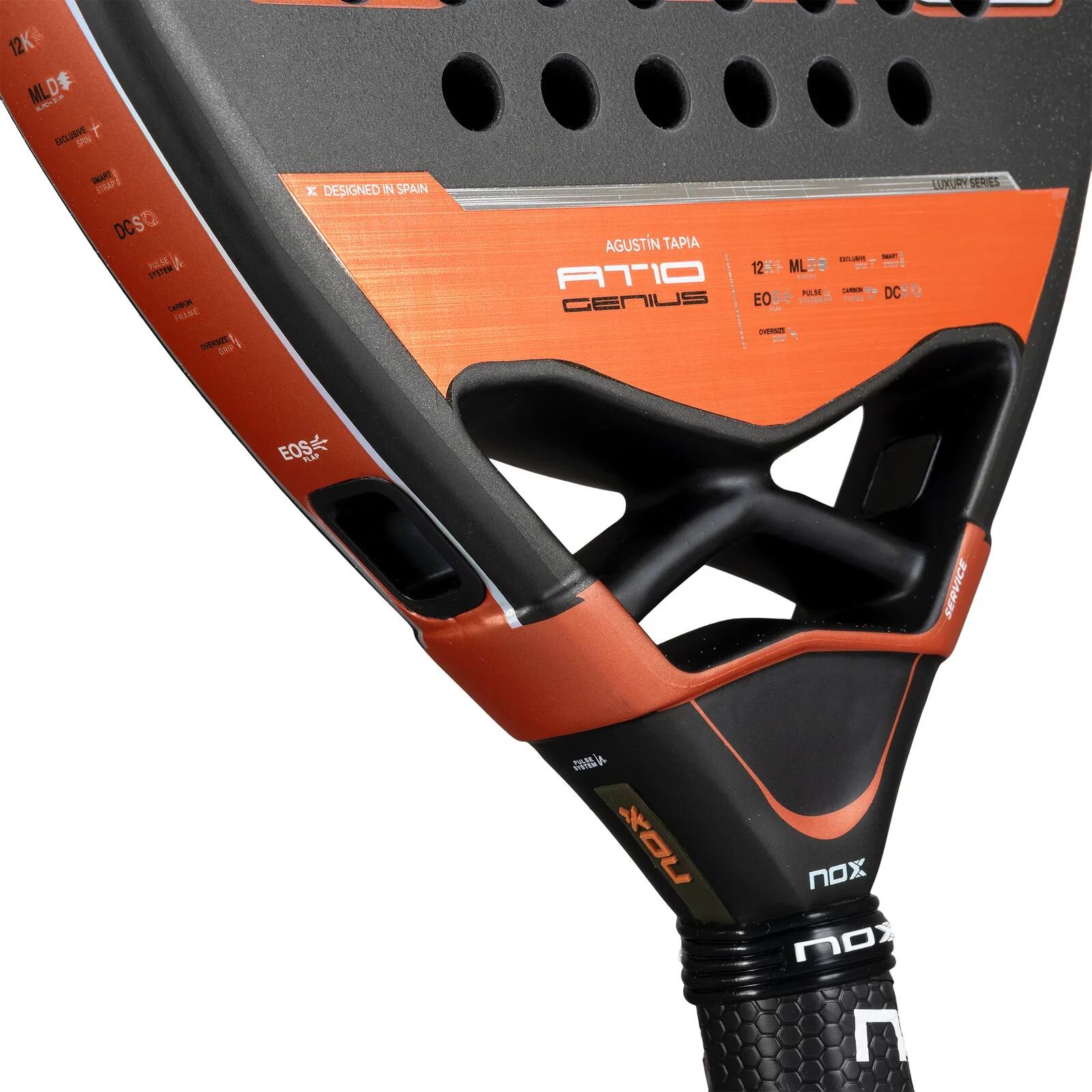 NOX AT10 Luxury Genius Attack 12K 2025 van Agustin Tapia Padelracket 4/7
