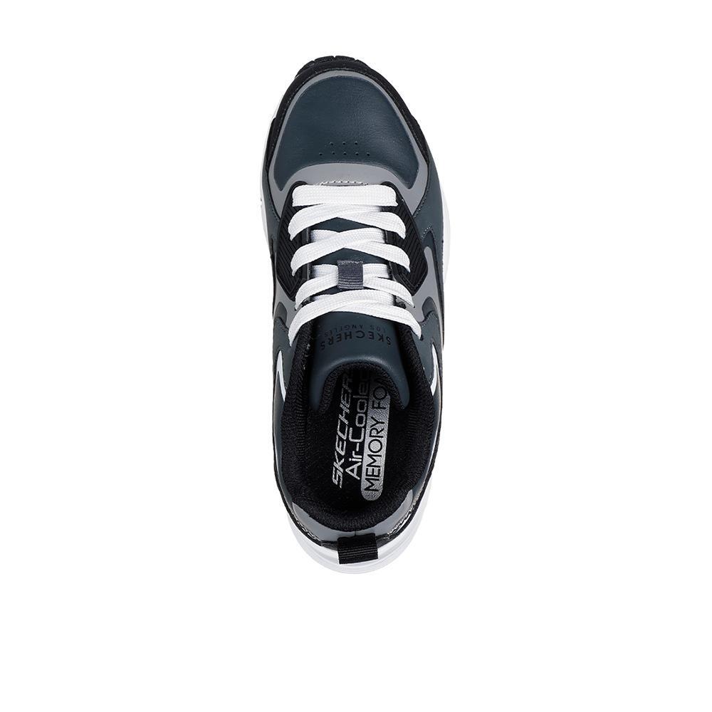 Tênis Pretos Cinza Pretos Skechers Infantiles Uno GEN1 3/4