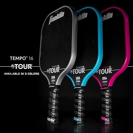 Wilson Tempo 16 Pickleball-Paddel – 16mm Dicke, Griffgröße 6,4 Cm, Mit Kohlefaser Für Spin & Kontrolle