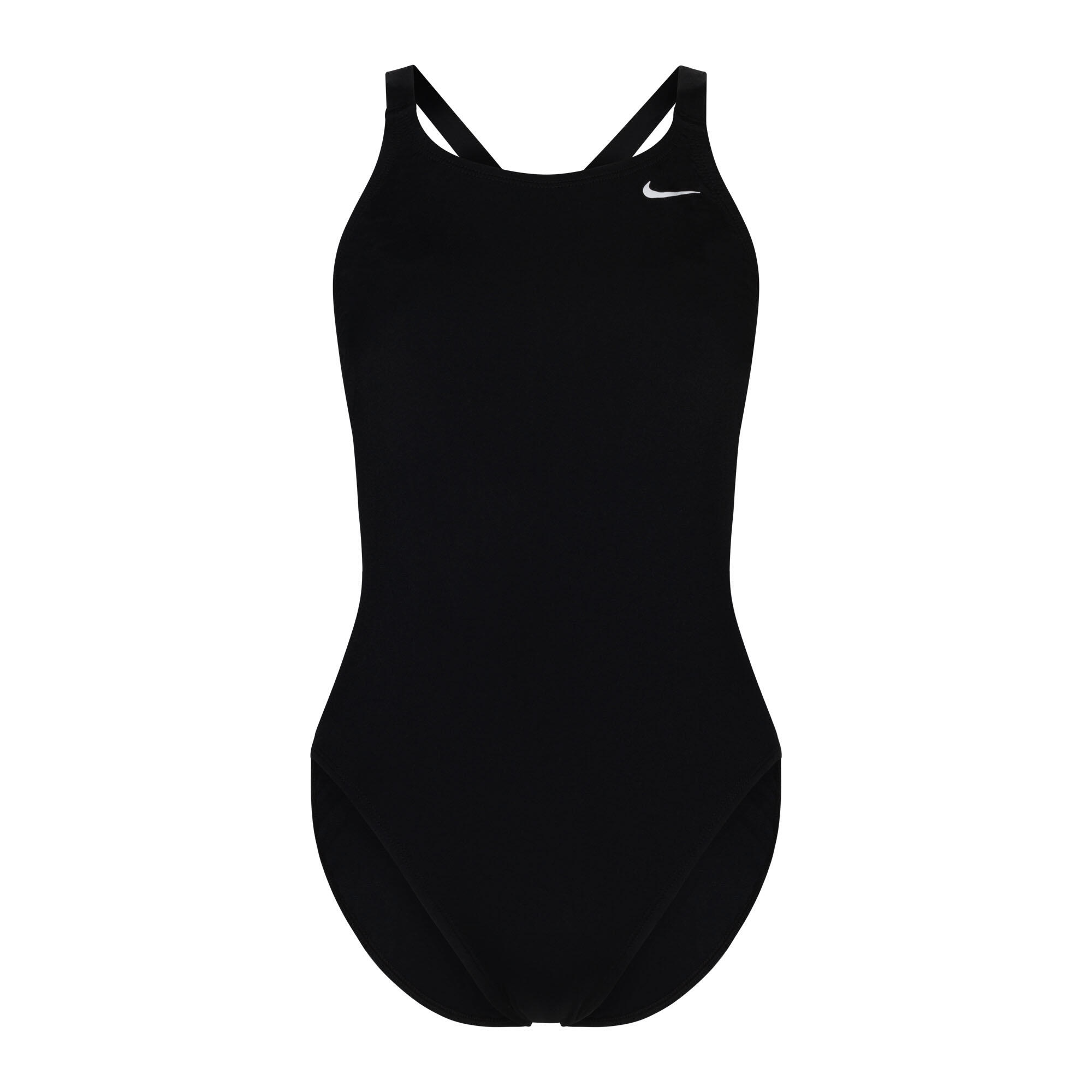 Nike Dames Badpak Hydrastrong Solid Fastback One Piece Zwart 4/4