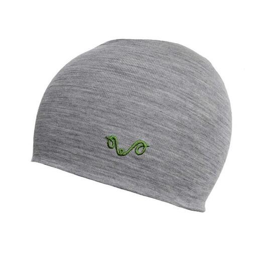Czapka trekkingowa z 100% wełny merino Szary
