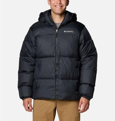 Synthetische donzen jassen heren - columbia puffect ii hooded jacket - black