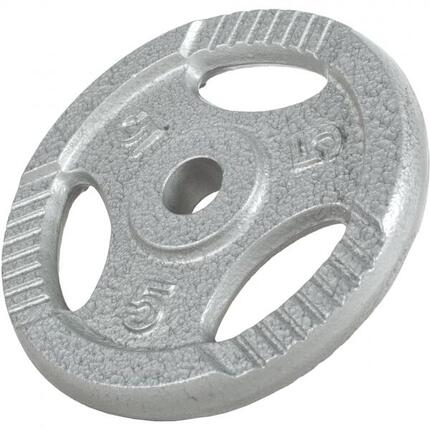 DISQUE DE MUSCULATION FONTE GRIP | DIAM 31MM | GRIS | AU CHOIX DE 1,25KG À 20KG