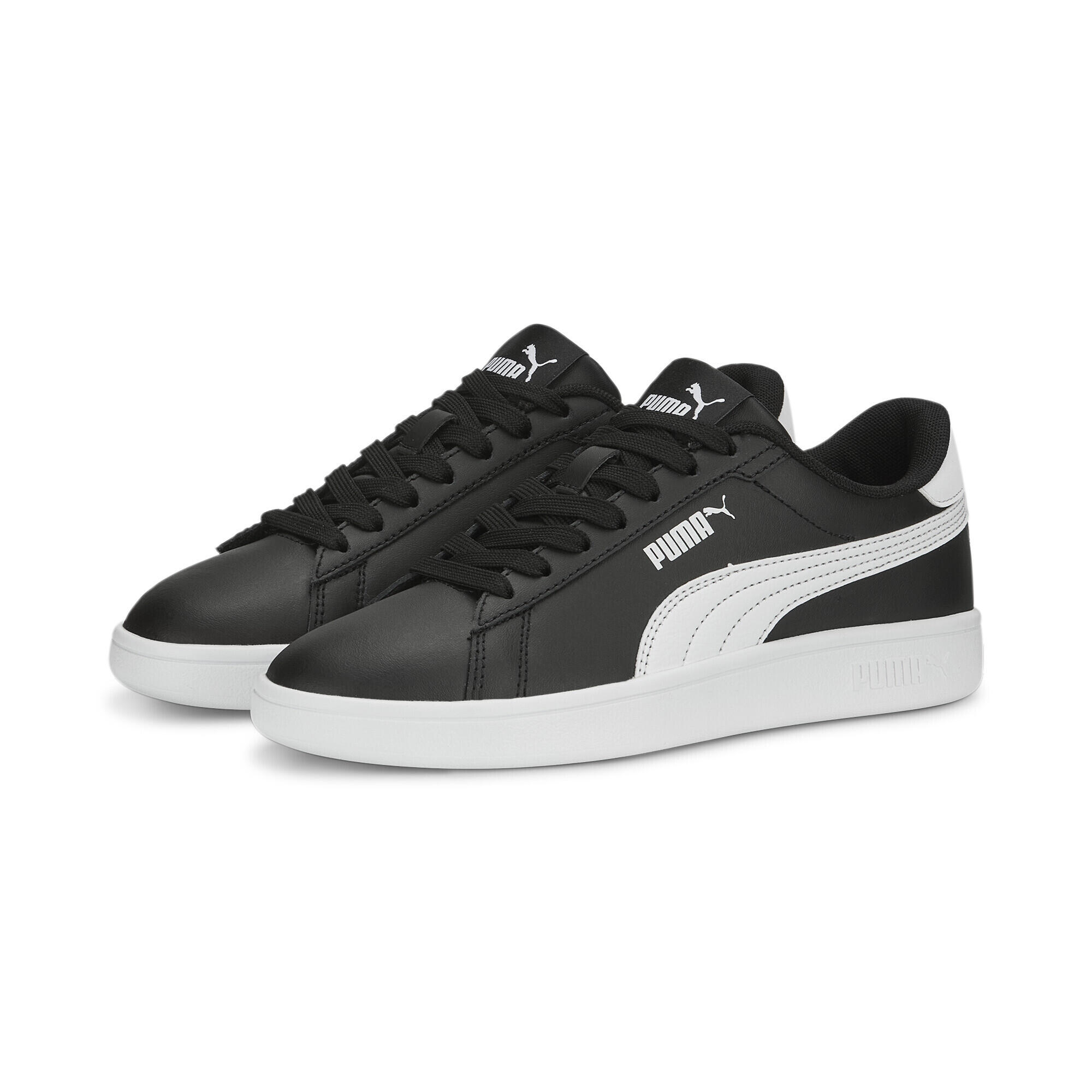 PUMA Smash 3.0 Leather Sneakers Kinder PUMA Black White