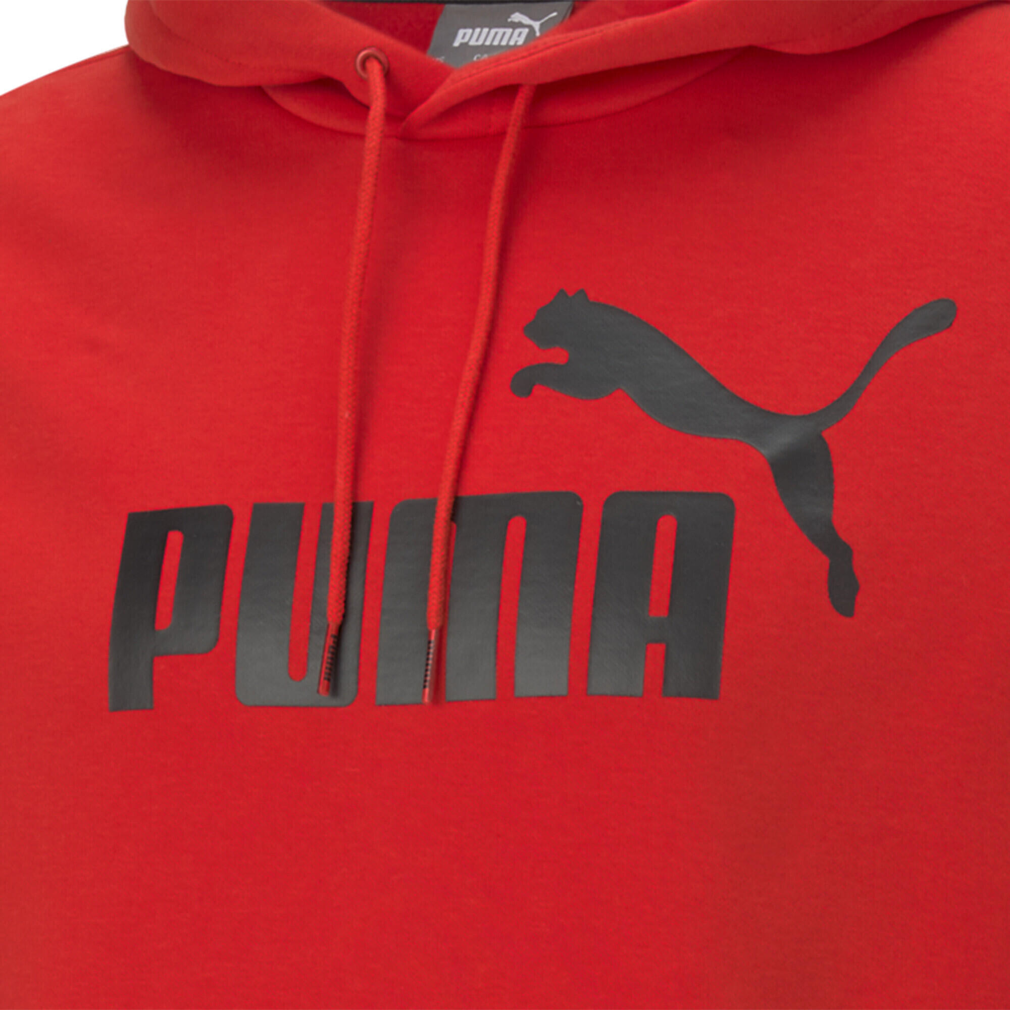 Felpa con cappuccio Essentials con logo grande da uomo PUMA High Risk Red 3/3