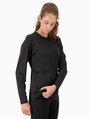 Crista ml verwarmd t-shirt zwart