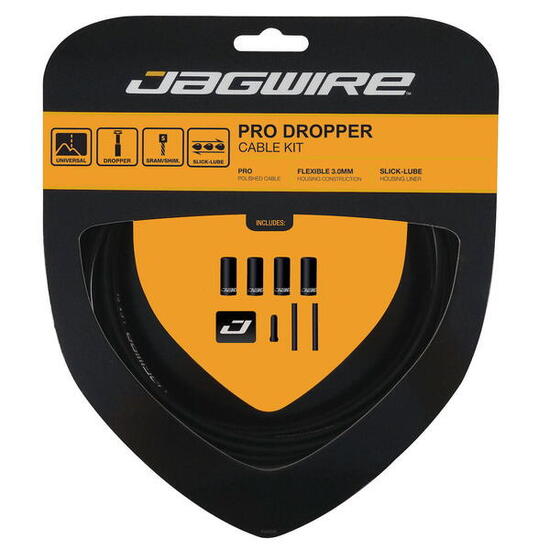 Jagwire Pro Dropper Zugset für Vario-Sattelstützen, 3,0 mm LEX-SL Außenhülle,...