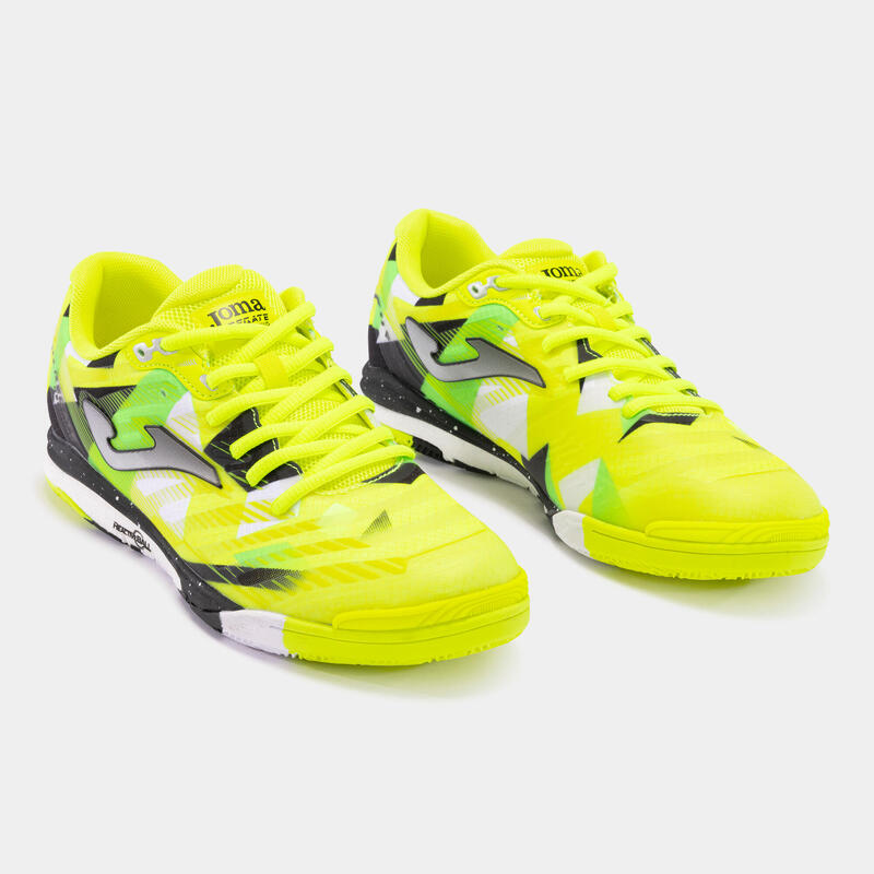 Sapatilhas Futsal Adulto Joma Regate Rebound 24 IN Amarelo Fluor