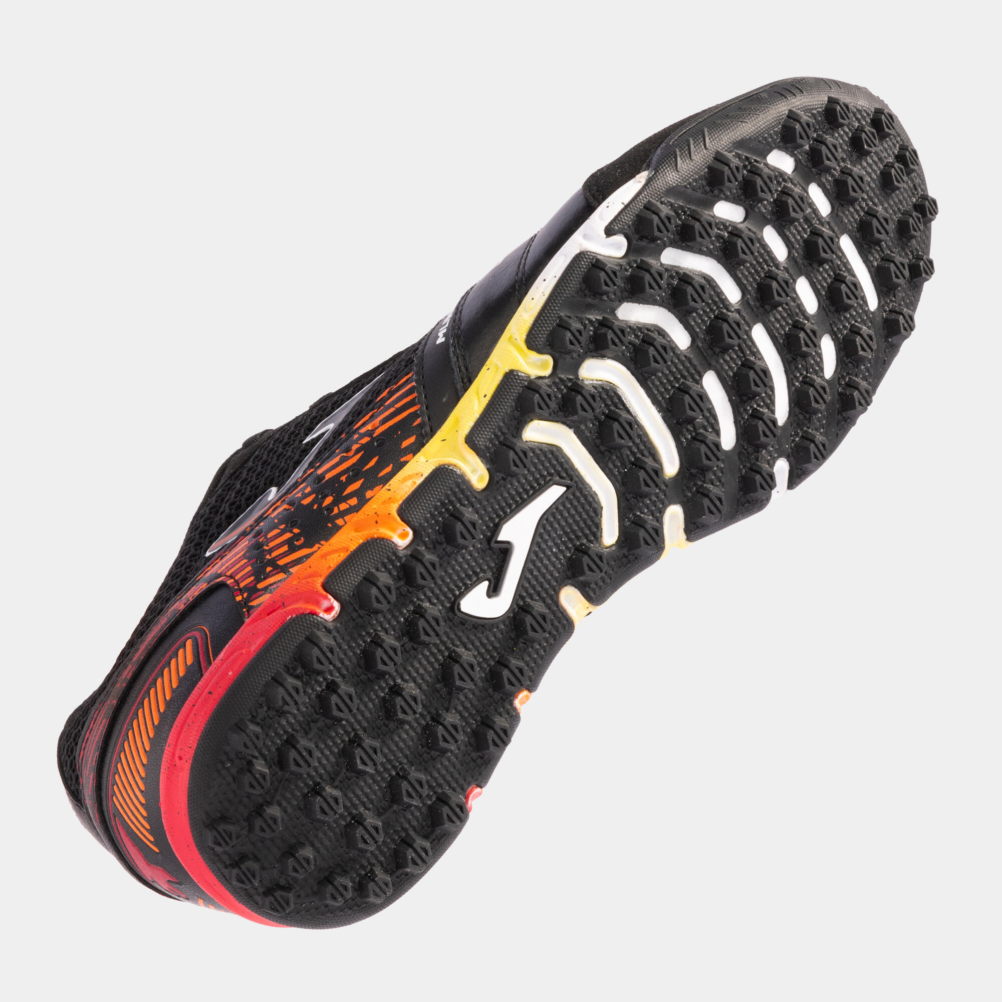 Joma Mundial Turf uomo - Scarpe calcio turf nero-rosso 5/7
