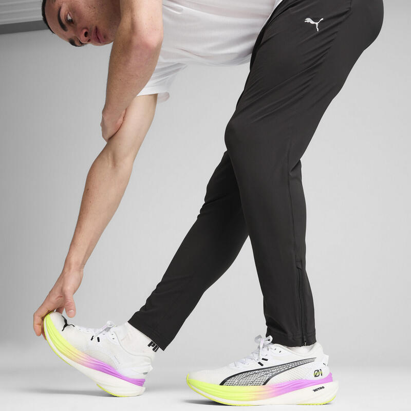 Męskie spodnie RUN VELOCITY o zwężanym kroju PUMA Black