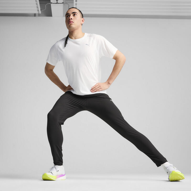 Męskie spodnie RUN VELOCITY o zwężanym kroju PUMA Black