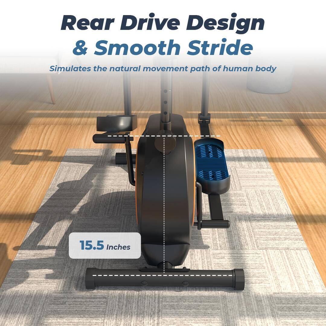 Flexnest Flextrainer EZ Bluetooth Enabled Elliptical Cross Trainer, Max Weight: 120kg - Black -  2