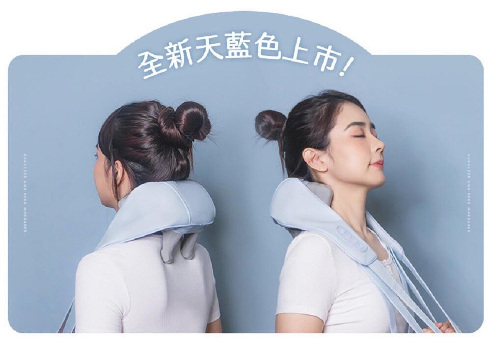 斜方肌肩頸按摩器- 藍色