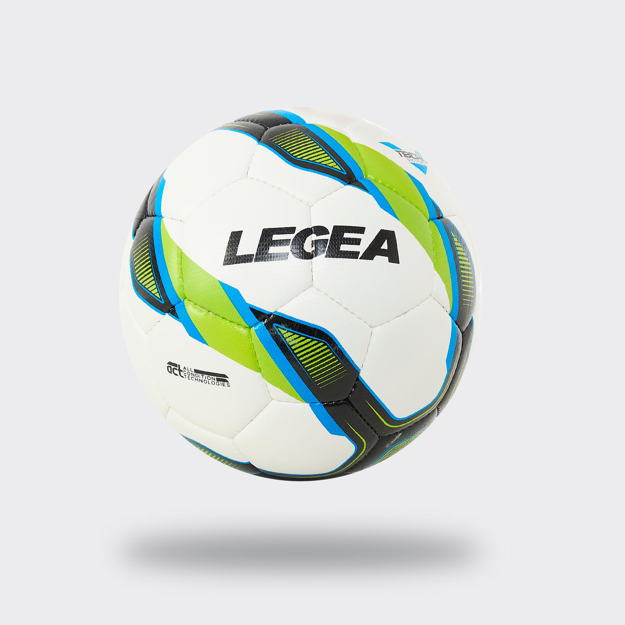 Pallone da calcio TIBERIO VICTORY bianco rosso 2/3