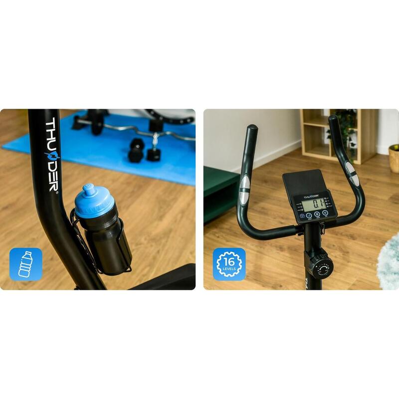 Bicicletă fitness magnetică Thunder Ziggs,volanta 7kg,persoană 110kg,16 niveluri