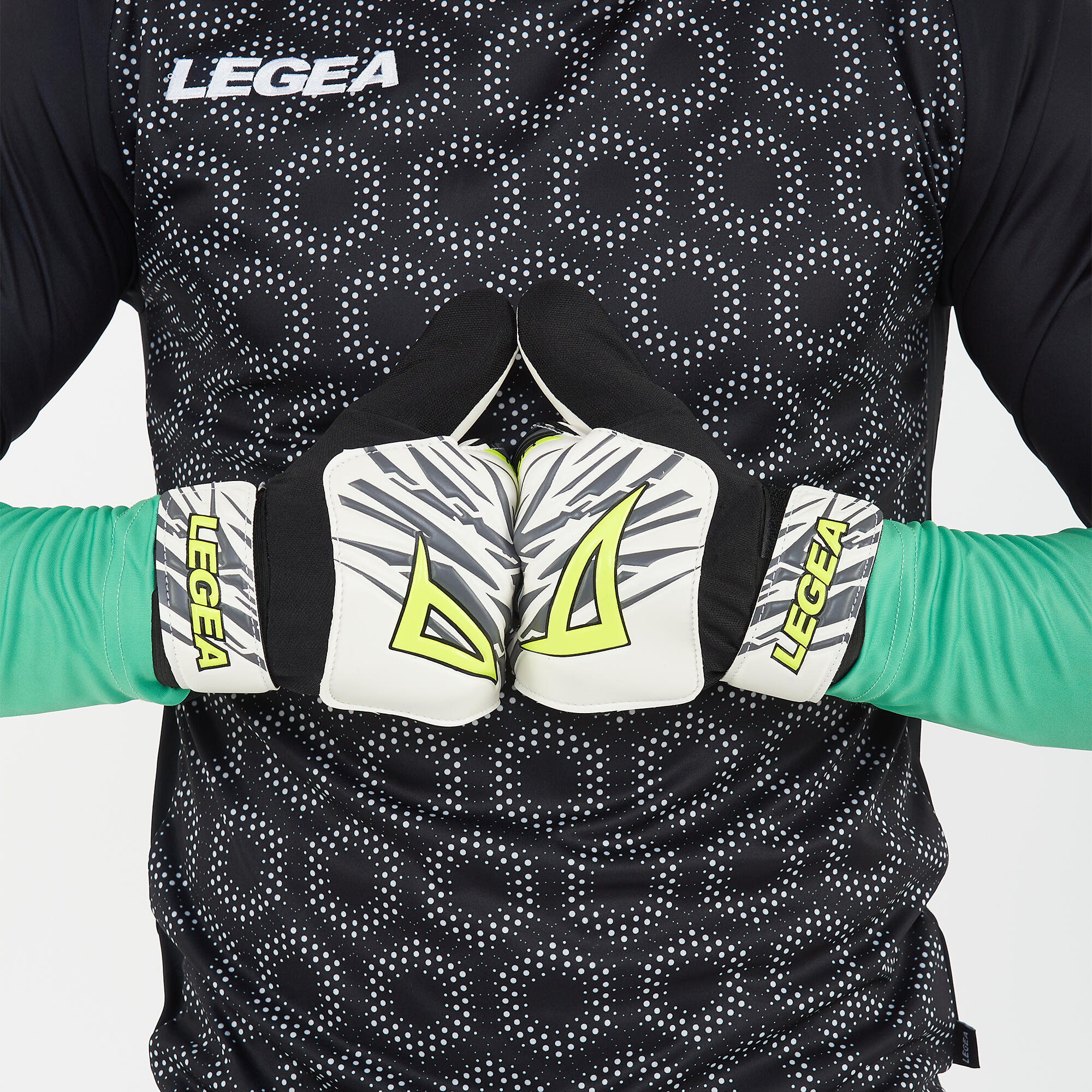 Guantes de portero KEYLOR blanco negro adulto 2/3