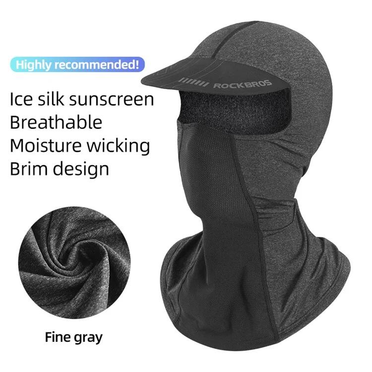 Cagoule Complet Protection Solaire Respirant  Balaclava avec Visière 2/7