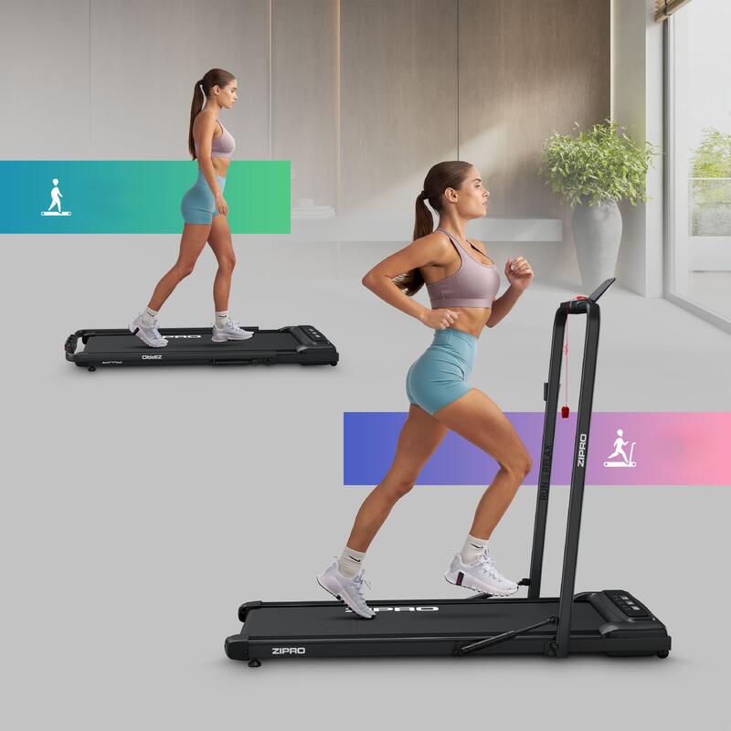 Passadeira de corrida dobrável Zipro Newlite 110 x 42 cm, 1-10 km/h