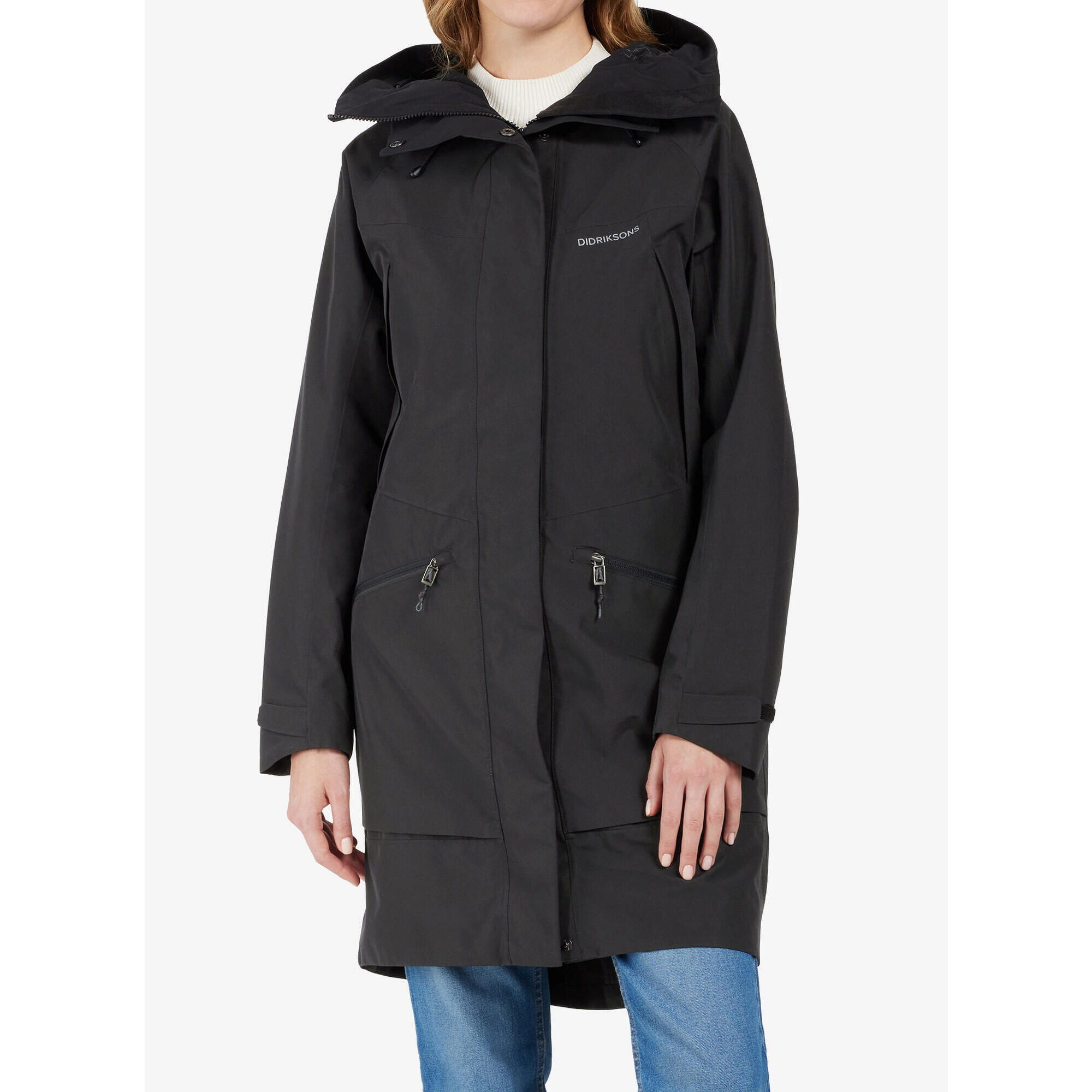 Didriksons - Parka Pour Femmes Noir - Parka - Noir - 40 M - Decathlon