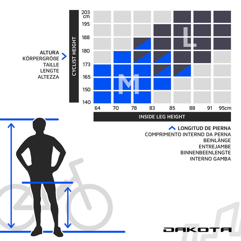 Urbanbiker Dakota Plus | E-Mountainbike | Middenmotor | 160KM | L