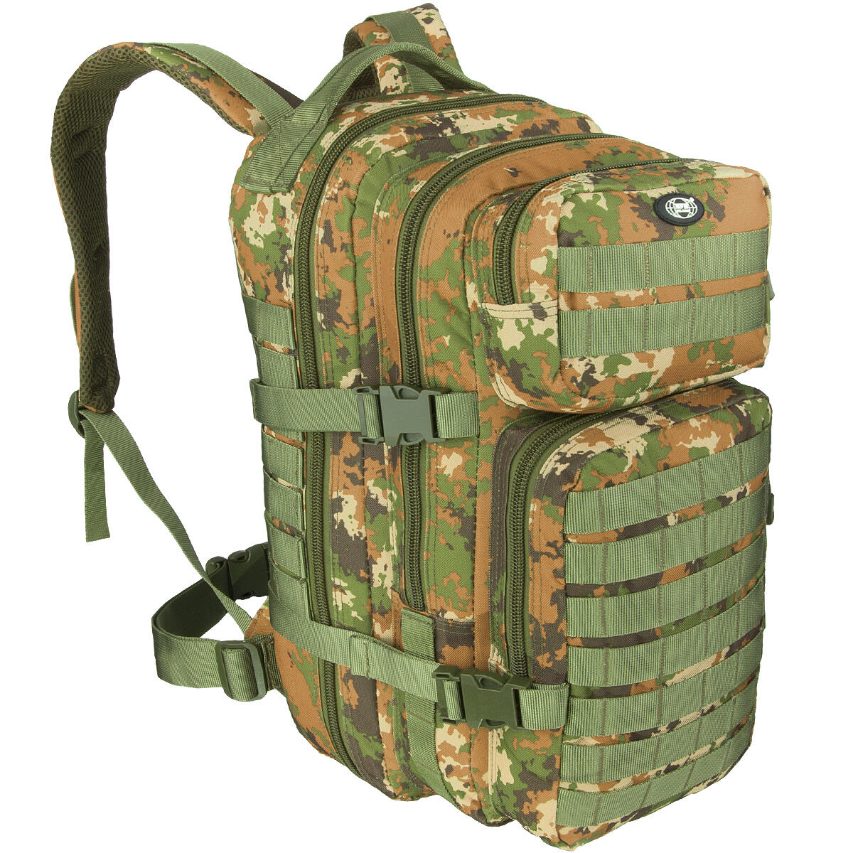 camouflage / paprika orange / light green