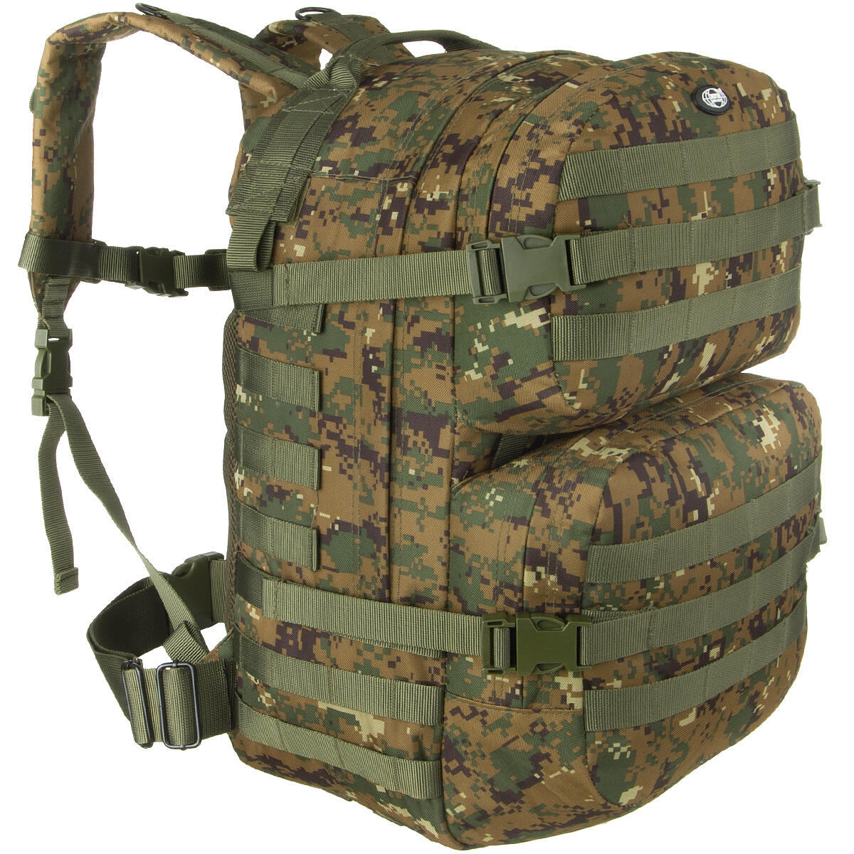 Bolsa multiusos MFH de tamaño grande con sistema MOLLE en Czech Woodland