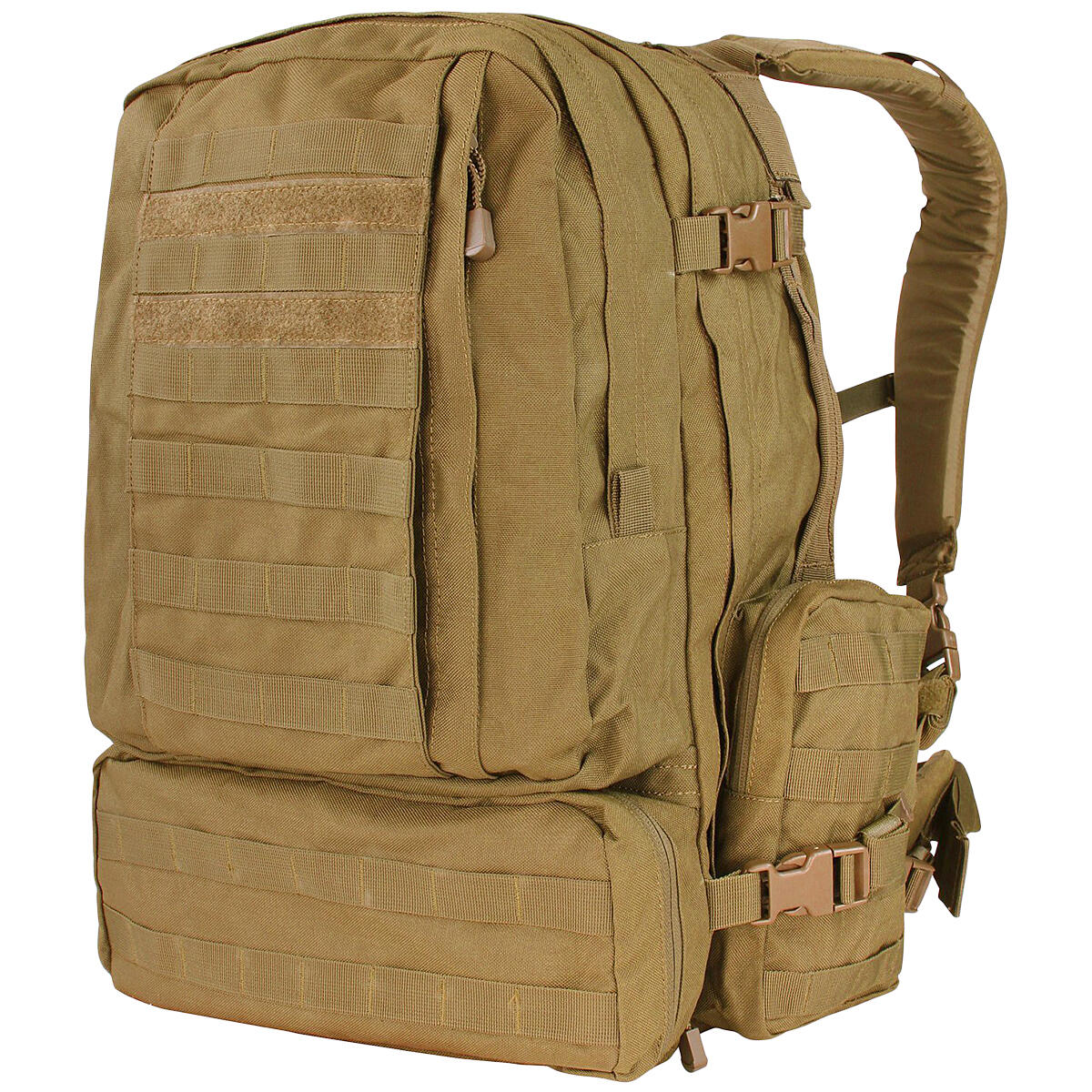 Condor 3-Day Assault Pack – Taktischer Rucksack, Coyote Farbe, Ca. 50 Liter, Mit Molle-System Und Trinksystemfach