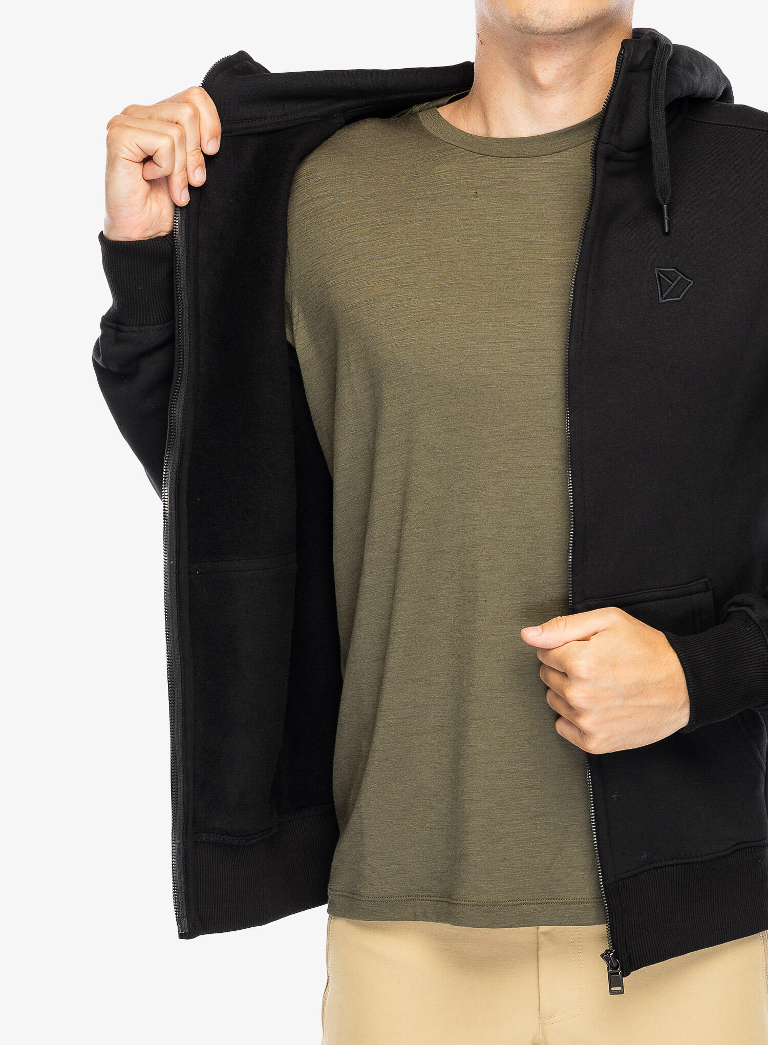 Bluza z kapturem z pełnym zamkiem błyskawicznym Didriksons Ven 6/7