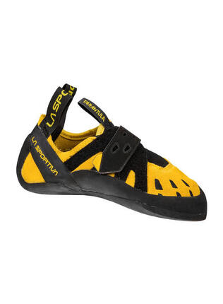 Chausson d’escalade junior Tarantula jaune/noir velcro antidérapant