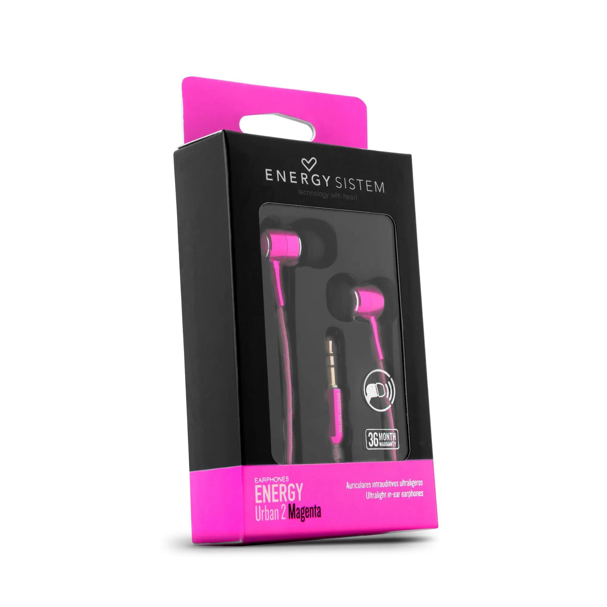 Casque Energy Sistem Urban 2 Magenta 3/4