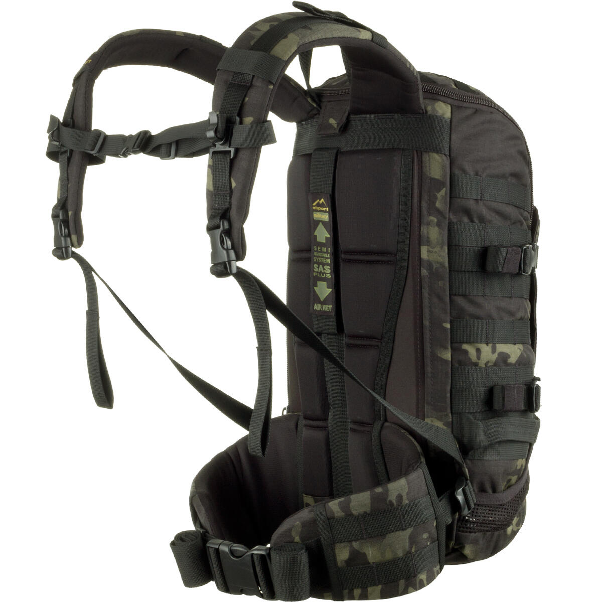 Wisport ZipperFox 25L Rucksack MultiCam Black | Decathlon