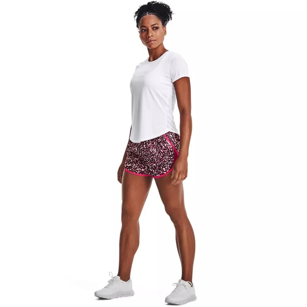 Spodenki krótkie damskie Under Armour Fly By 2.0 Printed Short 3/6