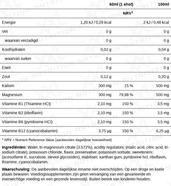 Magnesium Shot - 300mg Tri-Magnésium Citrate - Citron - 12 Pack (12x60ml) 2/2