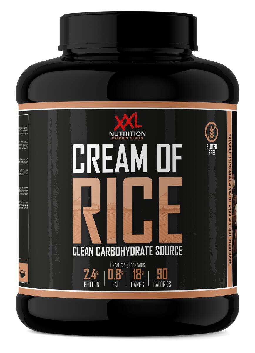 XXL NUTRITION Cream Of Rice - Gezonde Rijstepap - Chocolade - 2000 gram